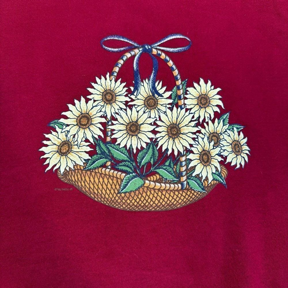 Nutmeg Vintage Daisy Sweatshirt Unisex Size Large USA Made - Picture 3 of 10